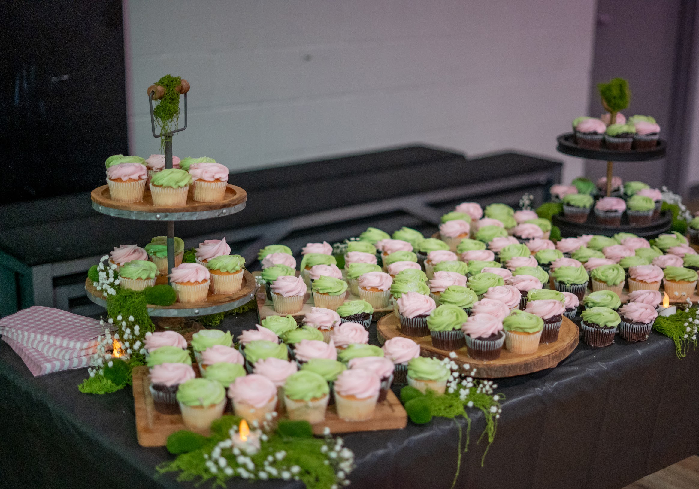 Baby shower outdoor camping catering setup by Tony + Co Catering Jacksonville - rustic display 01