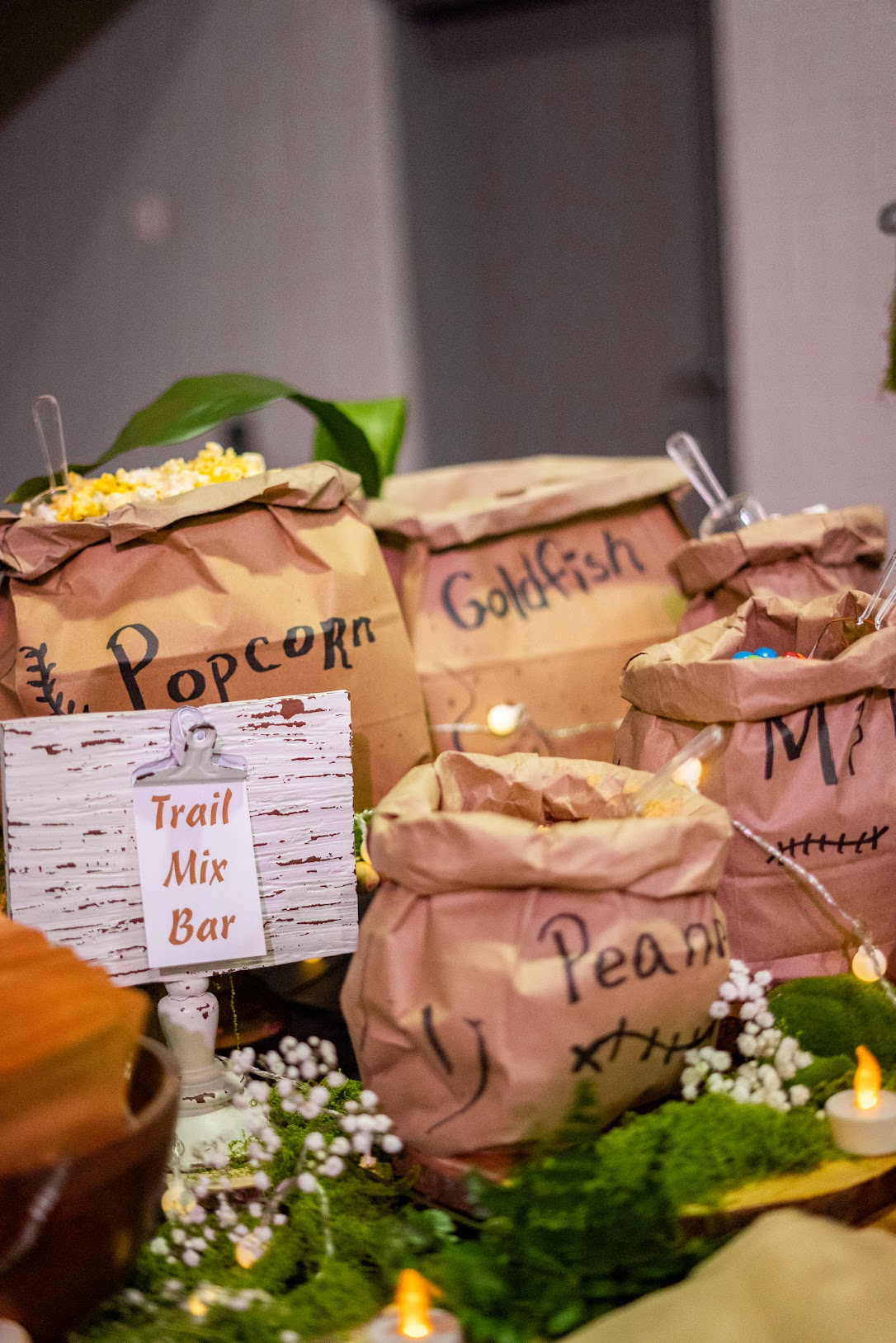 Baby shower outdoor camping catering setup by Tony + Co Catering Jacksonville - rustic buffet 06