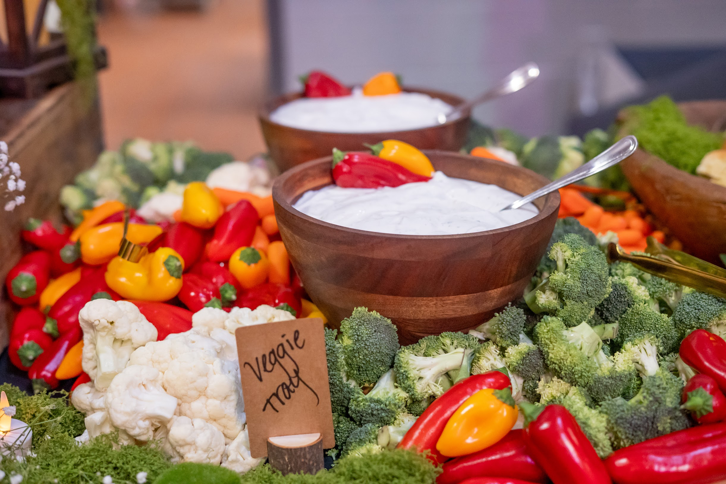 Baby shower outdoor camping catering setup by Tony + Co Catering Jacksonville - forest picnic 11