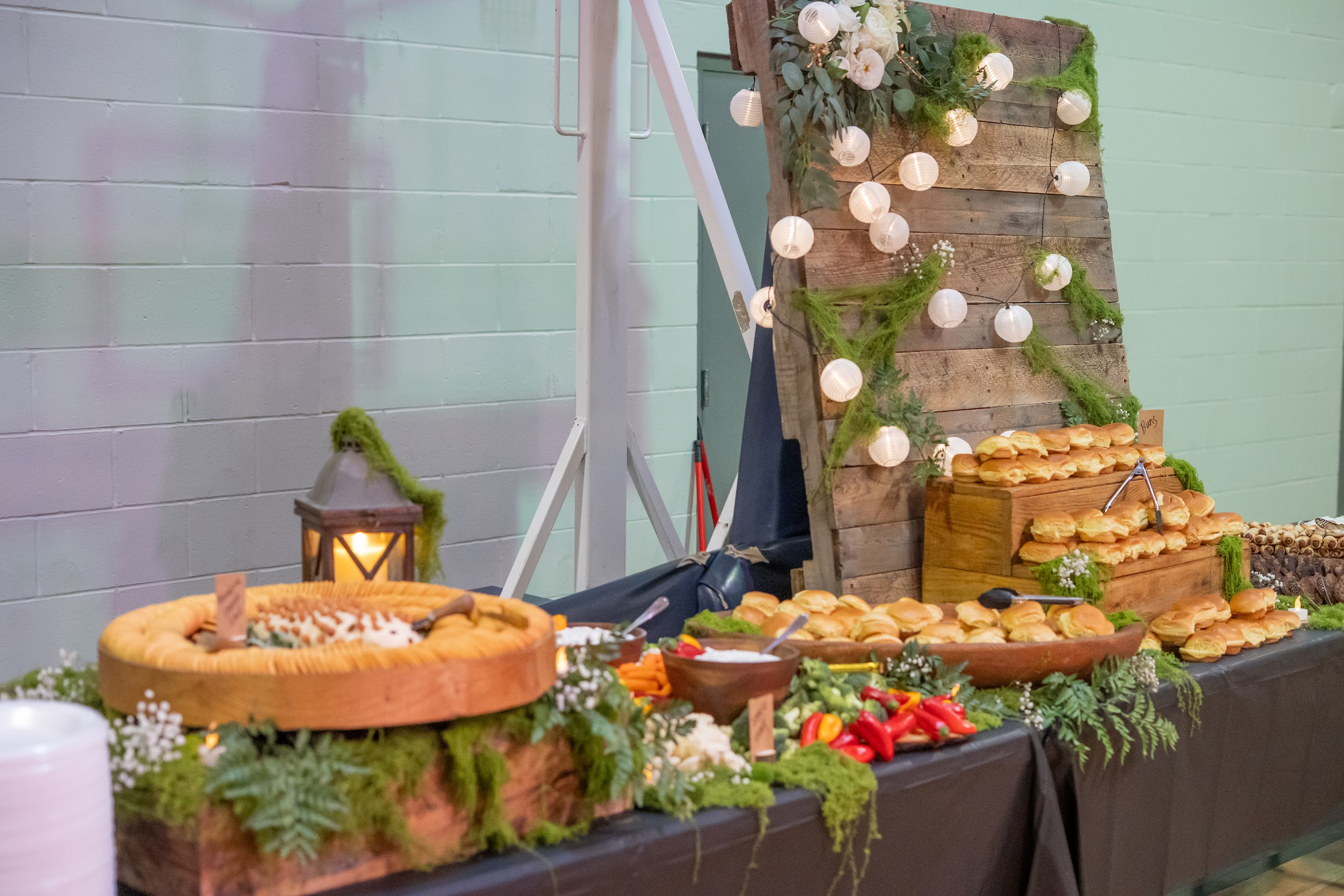 Baby shower outdoor camping catering setup by Tony + Co Catering Jacksonville - adventure theme 13