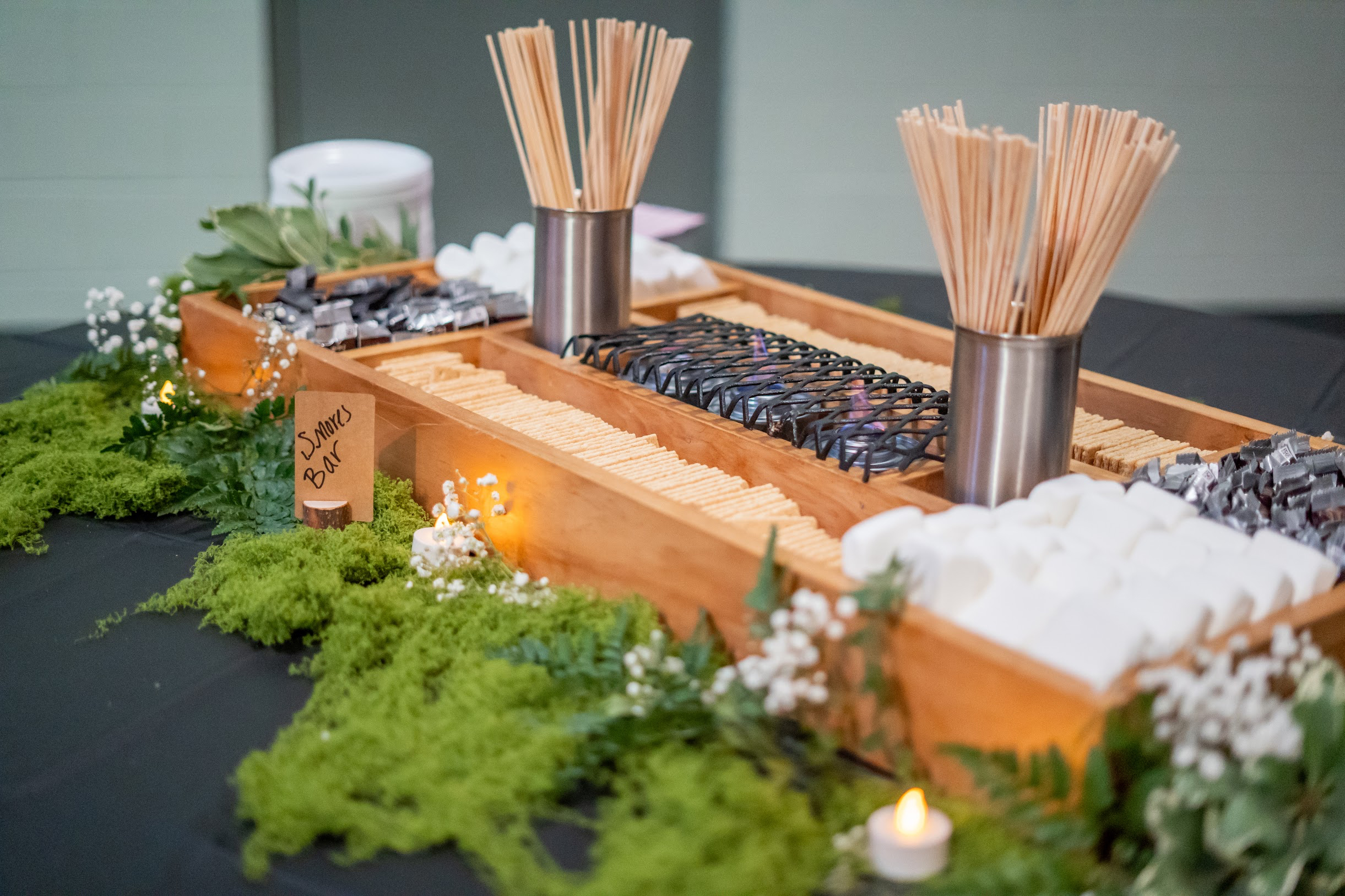 Baby shower outdoor camping catering setup by Tony + Co Catering Jacksonville - camp style 26