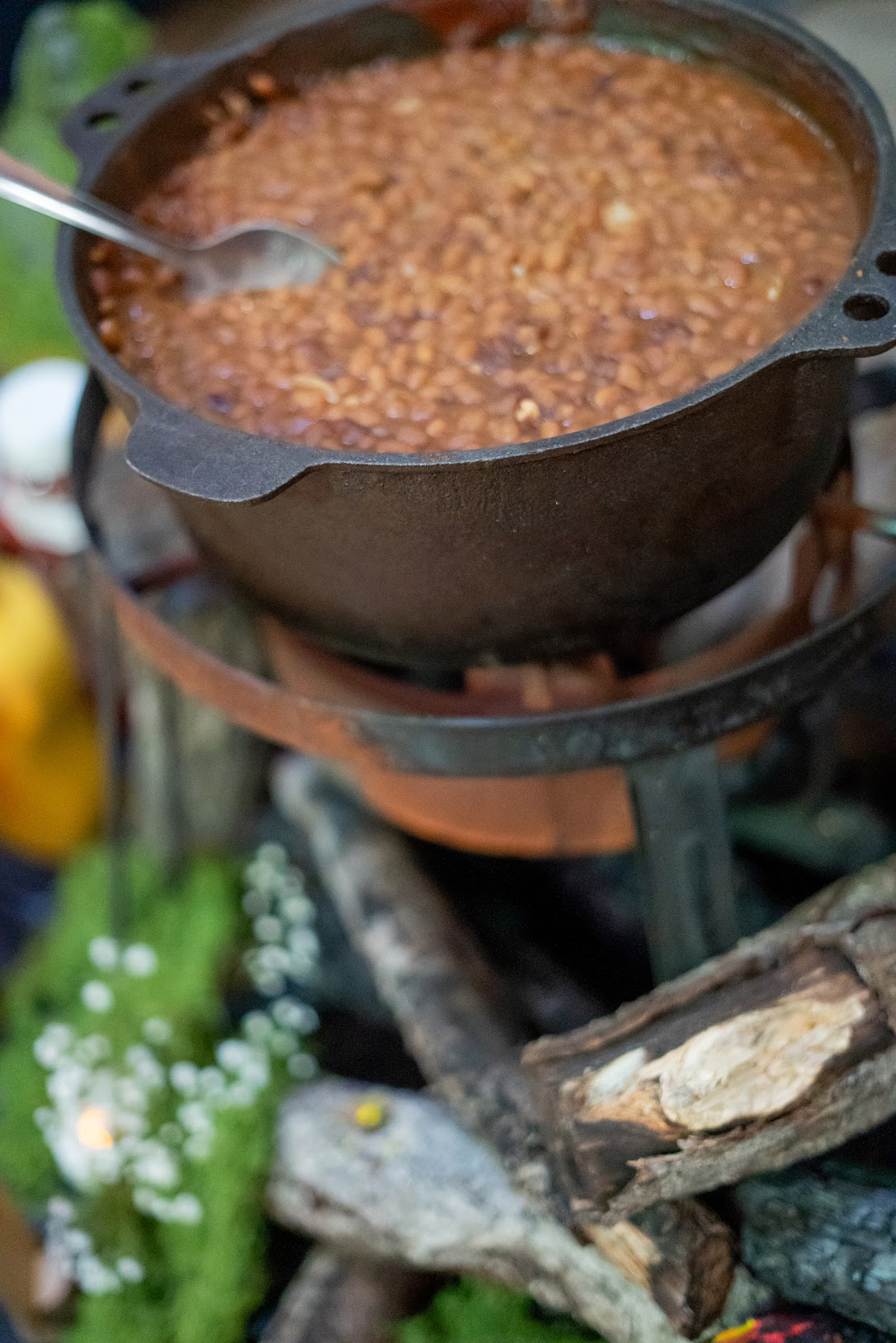Baby shower outdoor camping catering setup by Tony + Co Catering Jacksonville - camp style 37