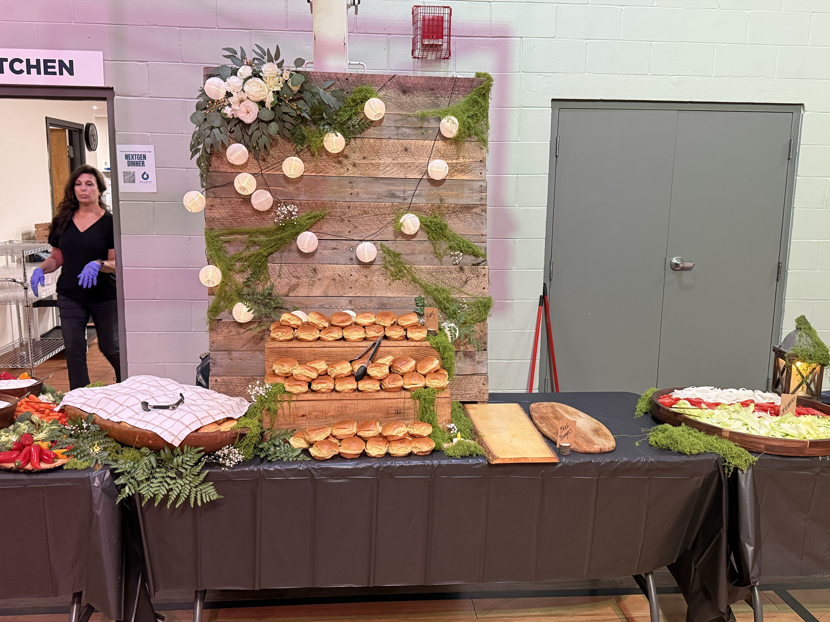 Baby shower outdoor camping catering setup by Tony + Co Catering Jacksonville - woodland celebration finale 60